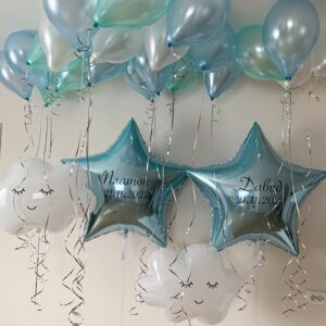 Foil star Light Blue, 91cm