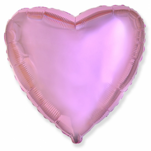 Foil heart Metallic Pink, 45cm