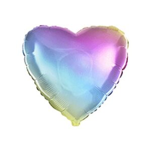 Foil heart Rainbow, 45cm