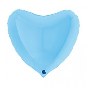 Foil heart Light Blue, 45cm