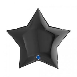 Foil star Black, 45cm