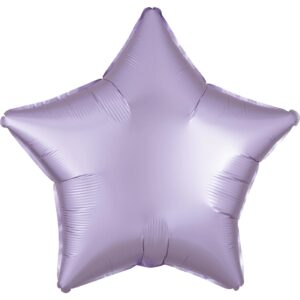 Foil Star Satin lilac, 45cm