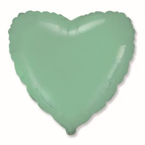Foil heart Pastel Mint, 45cm