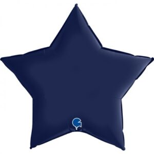 Foil star Navy Blue, 91cm