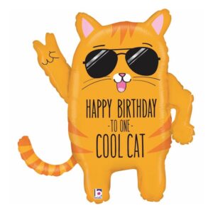 Shape Cool Cat Birthday, 66cm